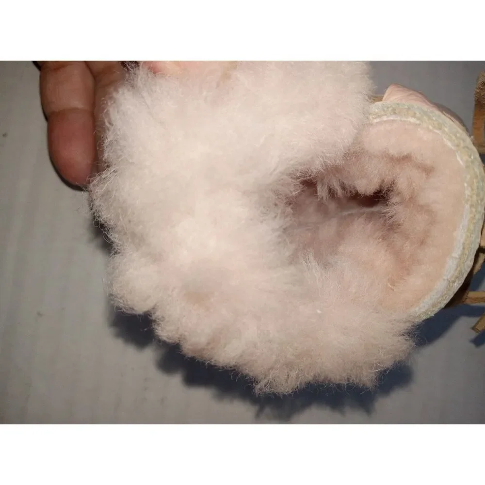 Pink Baby‎ Lamb Skin Mocaccians
